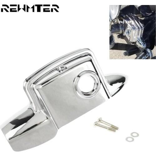 Motorcycle Chrome Rear Brake Master Cylinder Cover For Harley Touring Road Electra Glide FLTRX Street Glide FLHX FLHT 2008-2019