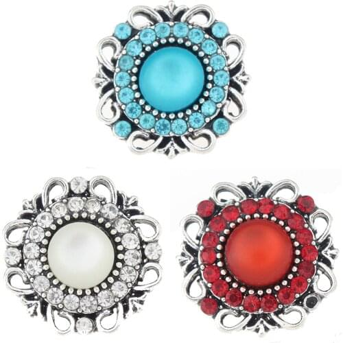 JaynaLee 18-20mm Metal Ginger Snap Button Fit Ginger Snaps Bracelets Jewelry for women men gifts GJS5331