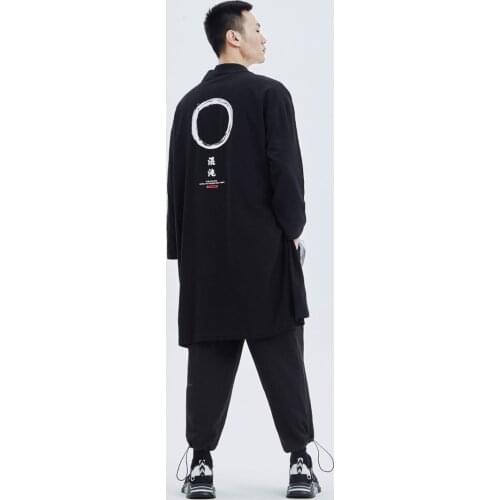 Japanese Kimono Cardigan Men Online Chinese Store Haori Yukata Samurai Kimono Karate Japones Robe Male Japanese Kimonos FF2427