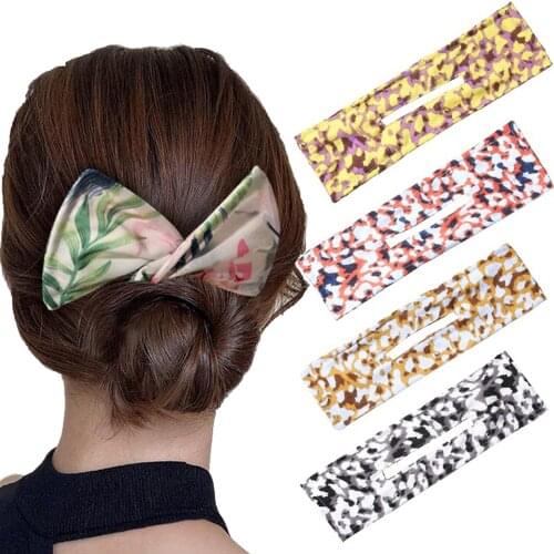 Women Hair Styling Hair Twist French Stylish Clip Bow Ball Head Disc Donut Bun Maker Hair Buns for Women Braider Magic Twister