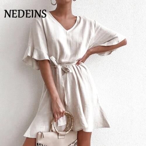 Летние платья из льна MEHEOL China At AliExpress