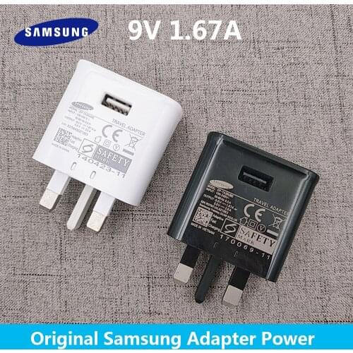 Original Samsung 9V 1.67A Fast Charger UK Adapter Power Micro USB/Type C Cable For Galaxy Note 10+ 9 8 7 S9 S8 plus a71 A51 A31