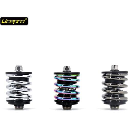 Folding Bicycle Shock Absorber For Brompton/3sixty Modified Spring Rear Shock Absorb Titanium Alloy BMX Parts