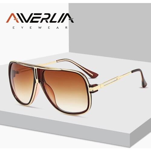 AIVERLIA Hot Classic Sunglasses Men Women Sunglasses Square Shades Male Vintage Brand Designer Unisex Oculos Gafas de sol AI15
