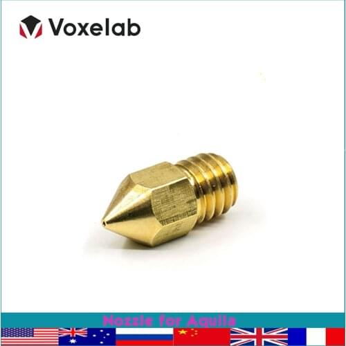 Voxelab MK8 0.4mm 250℃ Nozzle for Aquila 3d Printer Parts and Accessories Replacement Nozzle 5pcs/lot