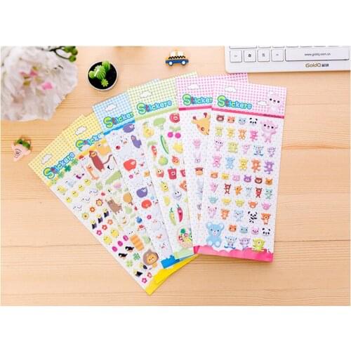 1pcs/pack Korean Cute 3D Three-dimensional Bubble Stickers Decoration DIY Ablum Diary Sticker