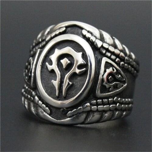 1pc Newest personal Design Cool Game Ring 316L Stainless Steel Band Party Biker Style Hot Ring
