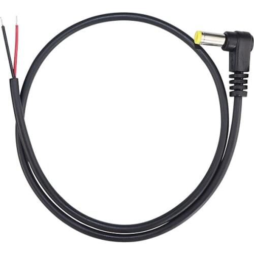 10pcs Angle Head DC 5.5*2.1 Male Cord 1.5 Meter Yellow Fork Right angle Power Cable DC Extension Wire