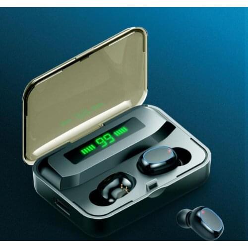 A2S TWS Rechargeable Wireless Bluetooth 5.0 Smart Touching 8D Heavy Bass Earphone Fingerprint Touch Headset HiFI Stereo Earbuds