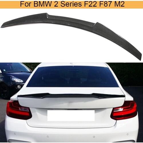 Car Rear Trunk Wing Spoiler For BMW F87 M2 F22 220i M235i Coupe 2014 - 2019 Carbon Fiber Rear Trunk Boot Lip Wing Spoiler