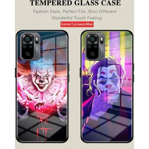 Clown USA Movie Phone Case Cover Tempered Glass All-match Anti-Drop For Xiao mi 9 10 8 10Pro11 Redmi Note9 9Pro 10 10Pro POCO X3