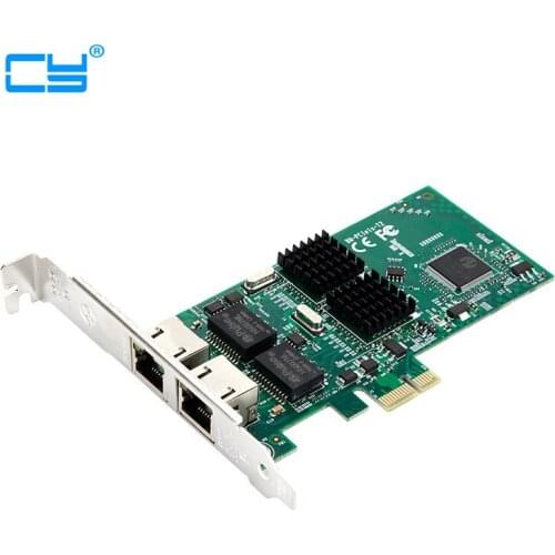 Dual Port 1000Mbps Network Card PCIe 1x Gigabit Server Adapter intel82541 chipest