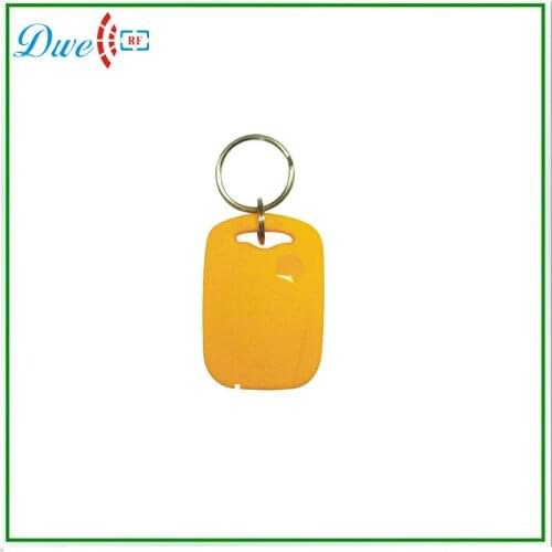 DWE CC RF 50pcs/lot + 125khz TK4100 EM-ID access control ABS rfid keyfob keychain card