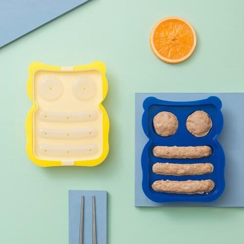 Holaroom Food Grade Silicone Burger Hot Dog Making Mould DIY Sausage Mould Meatball Mold Sausage Stuffer Making Tool Kitchen