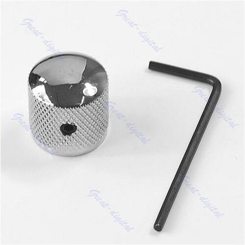 Hot Sell Chrome Metal Dome Tone Guitar Bass Control Knob