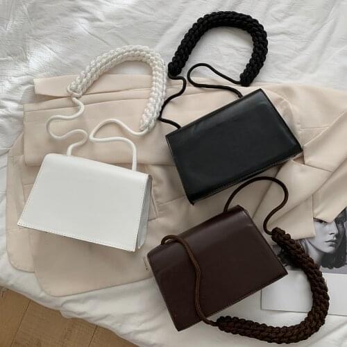 Fashion Solid Color Womens Shoulder Crossbody Purse Retro PU Leather Messenger Bag Portable Street Travel Shopping Handbags