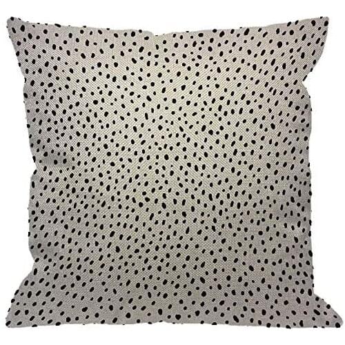 Polka Dot Throw Pillow Cover,Spot Irregular Scatter Doodle Scattered Cases Linen Square Cushion Covers for Home Sofa Couch