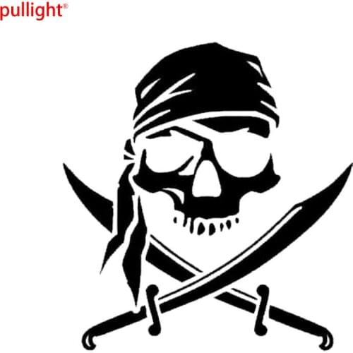 Pirate Skull Personalized Car Stickers Stylish Motorcycle SUVs Bumper Car Window Car Stylings Vinyl Decals