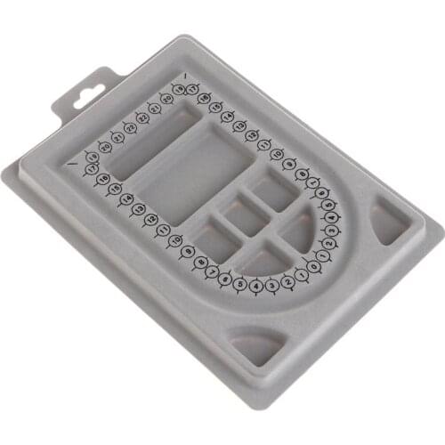 DIY Necklace Tray Design Handmade Necklaces Making Jewelry Tools Crafts Gifts Organizer Measurement Compartment Beads R58E