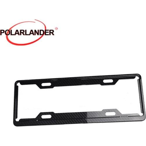 Hot sale Car styling Carbon Fiber Car License Plate Stents Auto Number Frames for B-uick,free shipping