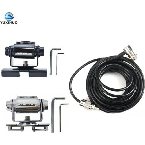 RB-400 Car Antenna Mount Bracket RB400 + 5M PL259 Connector Extend Feeder Cable for Mobile Radio Baojie BJ-218 318 QYT KT8900