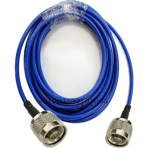 Blue Soft RG142 N male to N male Connector RF Coaxial WIFI Antenna Coax Low Loss Cable 50ohm 10/15/20/30/50cm 1/2/3/5/10m