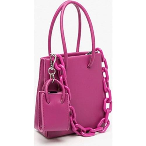 Pitaya Cute Luxury Designer Handbag 2021 New Women Small Square Crossbody Shoulder Bags Chains Underarm Composite Bag