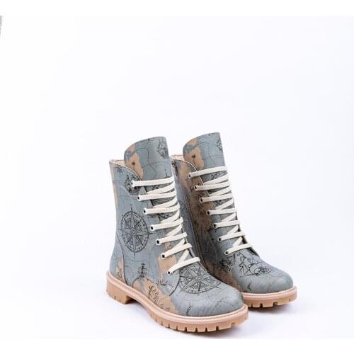 Streetfly 2021 new fashion Winter autumn colorful printed women Boots Non-slip sole Waterproof orthopedic boots