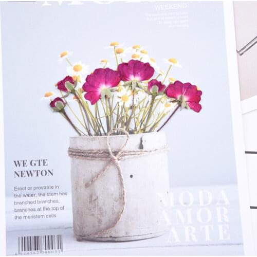 1bag Rose flower with branch pressed flower dried flower mobile phone case diy decal painting bookmark handbook making material