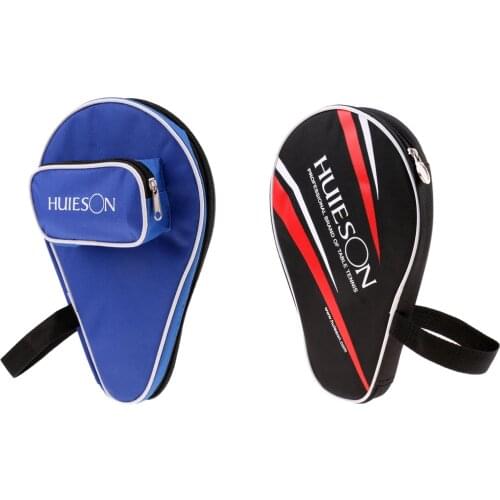 1 Pcs Oxford Cloth Table Tennis Case Racket&Ball Bag Ping Pong Paddle Bat Cover Pouch Storage Protector Racquet Sport Blue/Black