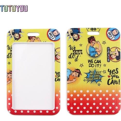 1pcs PC2821 We Can Do It Feminism Neck Strap Lanyard For Keys ID Card Phone Straps USB Badge Holder DIY Hang Rope Lariat Lanyard