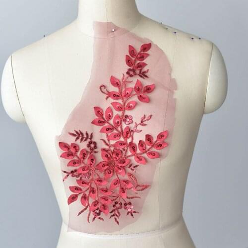 2pcs 2color European - Style Hand - Held Sequins Flowers Diy Jewelry Accessories Wedding Head Yarn Wedding Shoes