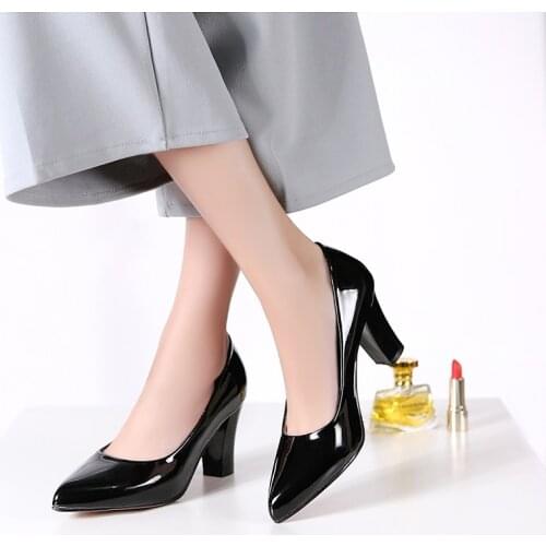 2017Sexy Fashion Big size 34-47 4 Colour New Spring Autumn Womens Pumps Pointed Toe Women Shoes High Heels PU Party pumps 62-1