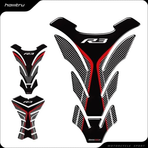 3D Motorcycle Tank Pad Protector Decal Stickers Case for Yamaha R3 YZF-R3 VS Tank