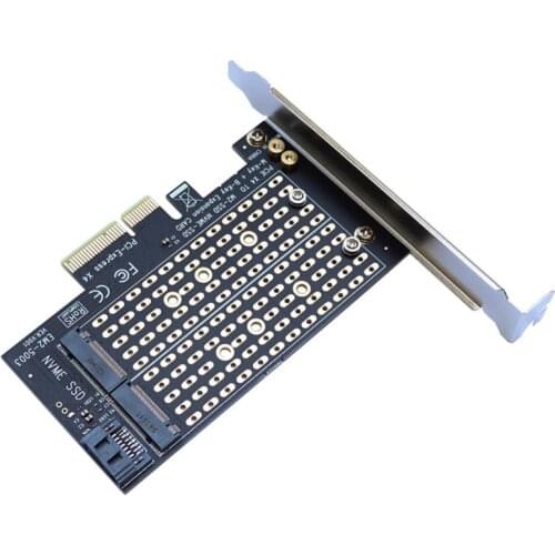 PCIE To M2/M.2 Adapter Add On Cards SATA M.2 SSD PCIE Adapter SSD M2 To SATA PCI-E Card M Key +B Key NVME/M2 PCI E Adapter