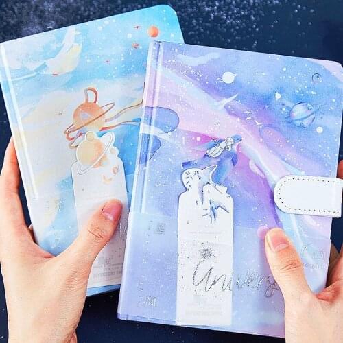 "Stars River" Hard Cover Journal Diary Beautiful Universe Notebook Notepad Planner