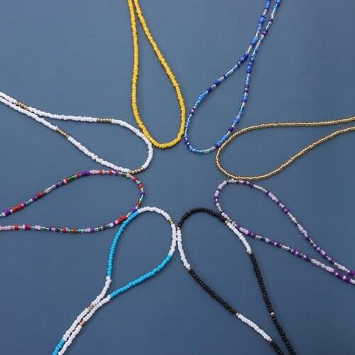 Women Girls Bead Eyeglass Chain Simple Colorful Bead Sunglass Chain Mask Chain Holder With Chain End Spectacle Cord Neck String