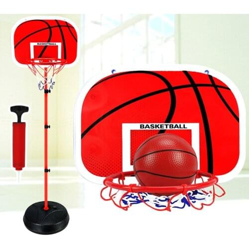 Children Height Adjustable Portable Basketball System Basketball Hoop Indoor Sports Toy &T8