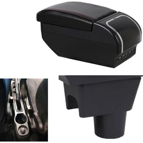 For Nissan Terrano 3 armrest box universal car BRV center console caja modification accessories double raised with USB