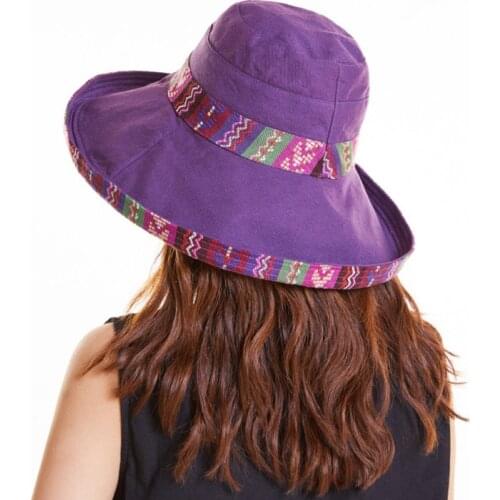 Double sided irregular Pattern Bucket Hat Women Summer Cotton Breathable Leisure Caps Outdoor Sports Casual Dome Panama Cap