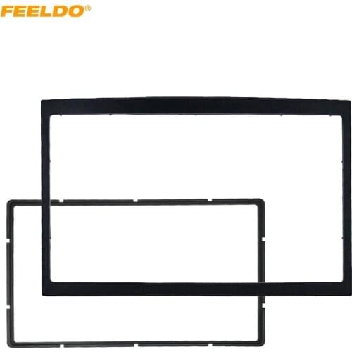 FEELDO Car Refitting Stereo DVD Frame Fascia Dash Panel Installation Kits For Peugeot 307 2DIN Radio Stereo Mounting