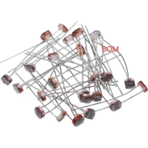 10PCS 5506/5516/5528/5537/5539/5547/5549 Photoresistor Light Dependent Resistor LDR 5MM Photoconductive resistance for arduino
