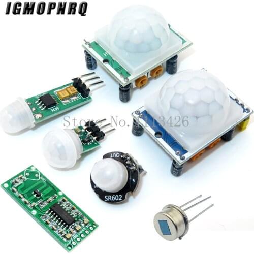HC-SR501 HC-SR505 AM312 SR602 Adjust IR Pyroelectric Infrared Mini PIR module Motion Sensor Detector Module Bracket for arduino