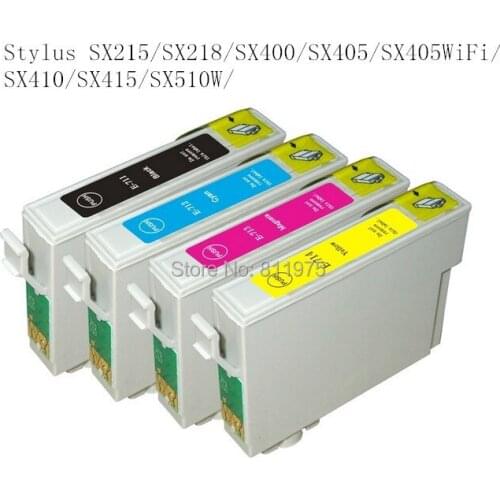 8ink 71T0711-T0714 ink cartridge For EPSON Stylus SX215/SX218/SX400/SX405/SX405WiFi/SX410/SX415/SX510W inkjet printer full ink
