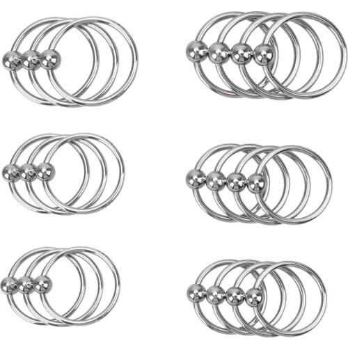 Stainless Steel Delay Training Ring Penis Ring Foreskin Resistance Ring 30/33/35mm Cock Rings Delayed Ejaculation