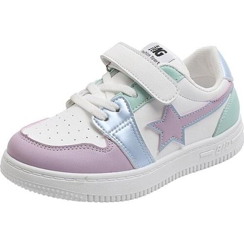 Autumn 2021 New Sneakers Kids Sports Shoes Childrens Casual Shoes for Boys Girls Non-slip School Shoes Fashion All-match 26-37