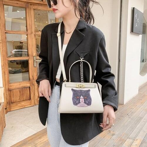 Fashion Exquisite Shoulder Bags Retro Casual Women Totes Shopping Bag Female Leather designer cat Handbag for Women 2021