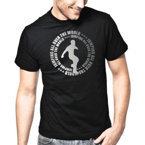 For Men 2019 New Short Cotton Casual Summer Cotton T-Shirt Fashion Jumping all over the world Jumpstyle Jumper Dance T shirt