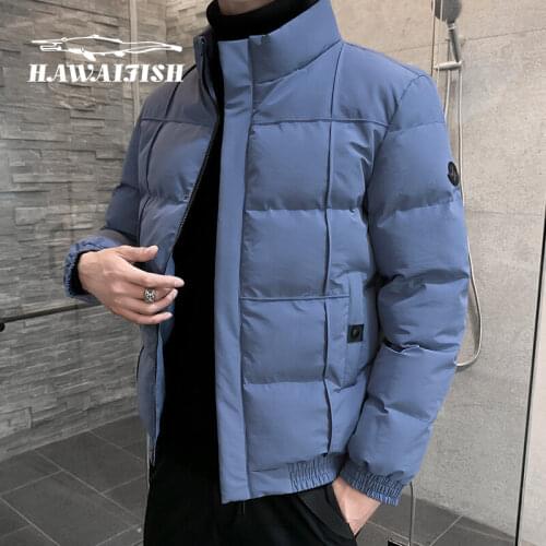 2020 new autumn and winter mens cotton-padded clothes trendy cotton-padded clothes Korean style trendy parka jacket