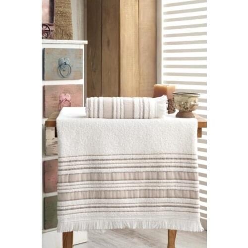 Bath Towel Set 70x140 - 50x90 Vip Brown Bathroom Accessories Spa Sauna Turkish
